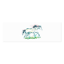 Flowery Horse bookmark business cards