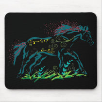 Flowery Horse mousepad
