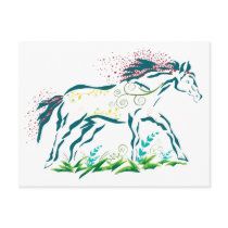 Flowery Horse postcard