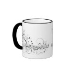Flowery Music Coffee Mugs