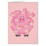 Flowery Piggie cards