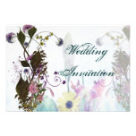 Flowery Wedding Bouquet Invitation Card