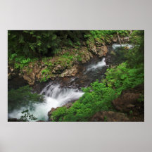 Flowing lazily downstream print