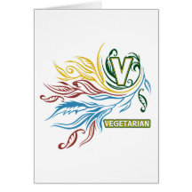 Flowing Vegetarian Colours Card