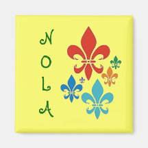 Fluer de lis fun fridge magnets