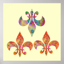 Fluer-de-Lis: Happy Patterns by Navin Poster