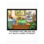 Fluffy Cohen Attorney @ Claw Funny Cat Gifts, etc Postcards