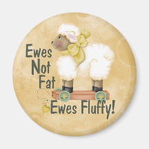 Fluffy Ewes Magnets