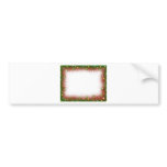 Fluffy Fuzzy Christmas Border bumper stickers