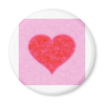 fluffy heart magnets