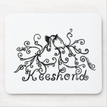Fluffy Keeshond Mousepad