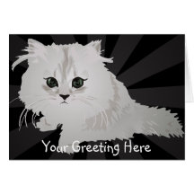 Fluffy Kitten Greeting Card