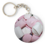 Fluffy marshmallow keychains