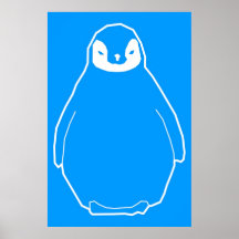 Fluffy Penguin Posters