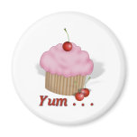 Fluffy Pink Yum! Magnet