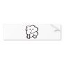 fluffy sheep bumper stickers