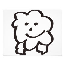fluffy sheep personalized invite
