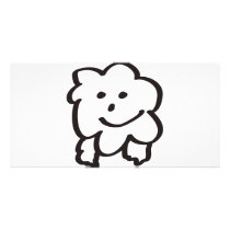 fluffy sheep photo cards