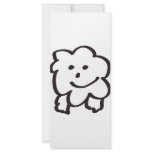 fluffy sheep rack card