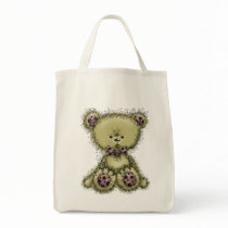 Fluffy Teddy Canvas Bag