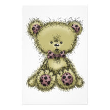 Fluffy Teddy Stationery Paper