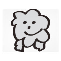 fluffy the sheep personalized announcements