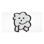 fluffy the sheep photo card template