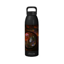 Fluid Connection Abstract Art Bottle Water Bottles