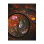 Fluid Connection Abstract Art Postcard