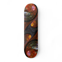 Fluid Connection Abstract Art Skateboard