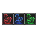 Fluorescence Triptych (Together) canvas prints