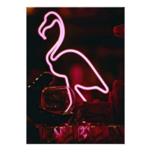 Fluorescent flamingo at Seafair, Dania, Florida, U Custom Announcements