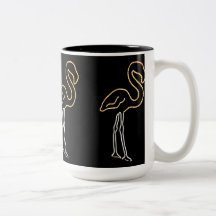 Fluorescent Flamingo Coffee Mug