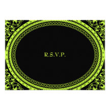 Fluorescent / Neon Wedding Reception RSVP Personalised Invite