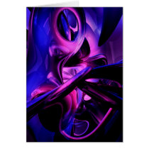 Fluorescent Passions Abstract Card