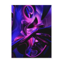 Fluorescent Passions Abstract Postcard