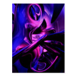 Fluorescent Passions Abstract Postcard