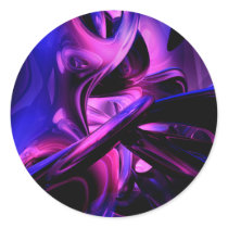 Fluorescent Passions Abstract Sticker