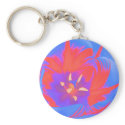 Fluorescent Tulip Keychain