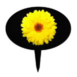 Fluorescent Yellow Marigold Cake Pick