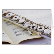 Flute 2 greeting card