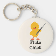 Flute Chick Keychain