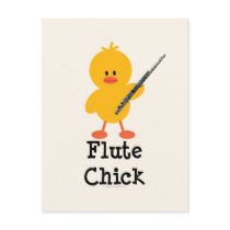 Flute Chick Postcard