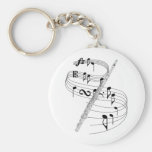 Flute Key Chain