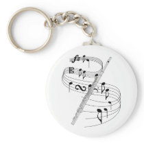 Flute Key Chain