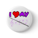 Flute Love buttons