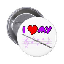 Flute Love Pin