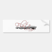 Flute Player Dragon Bumper Sticker