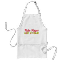 Flute Player with Attitude Apron