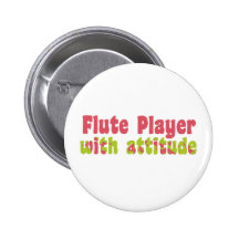 Flute Player with Attitude Pin